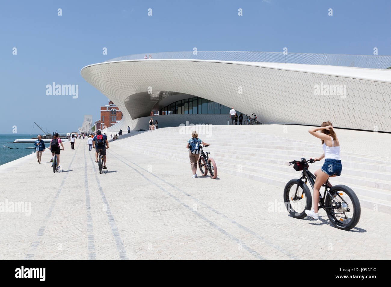 MAAT, il museo di arte, architettura e tecnologia a Lisbona, Portogallo. Foto Stock