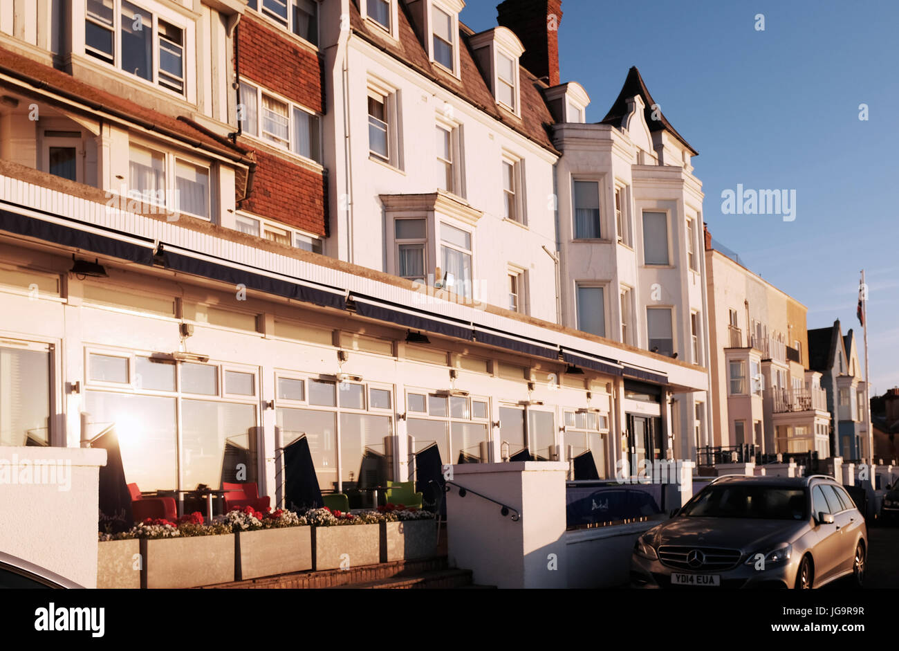 Aldeburgh Suffolk REGNO UNITO Giugno 2017 - Il Brudenells Hotel sul lungomare Foto Stock