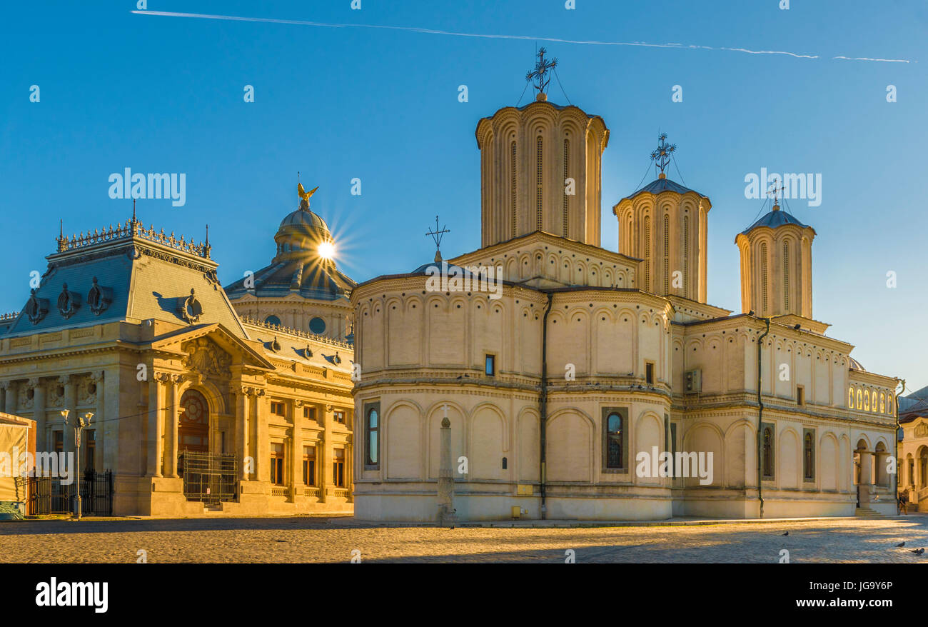 Cattedrale Patriarcale, città di Bucarest, Romania. Foto Stock