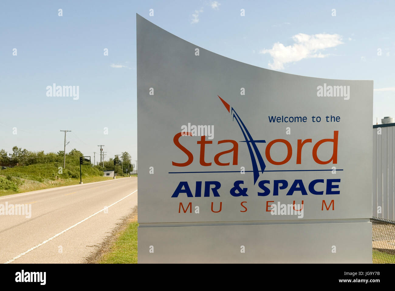 Stafford Air & Space Museum segno Weatherford Oklahoma USA Foto Stock
