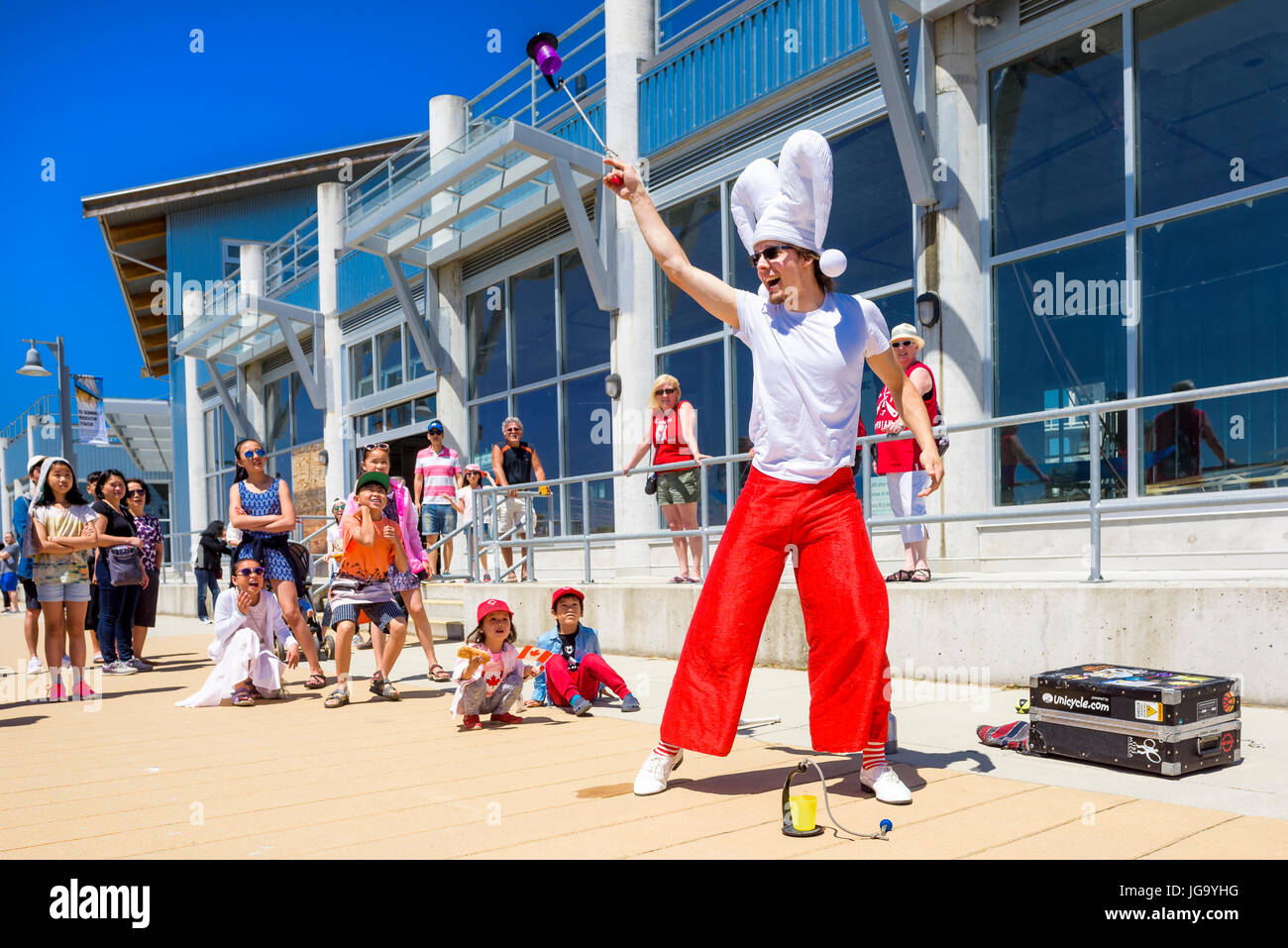 Villaggio di Steveston, Richmond, British Columbia, Canada. Foto Stock