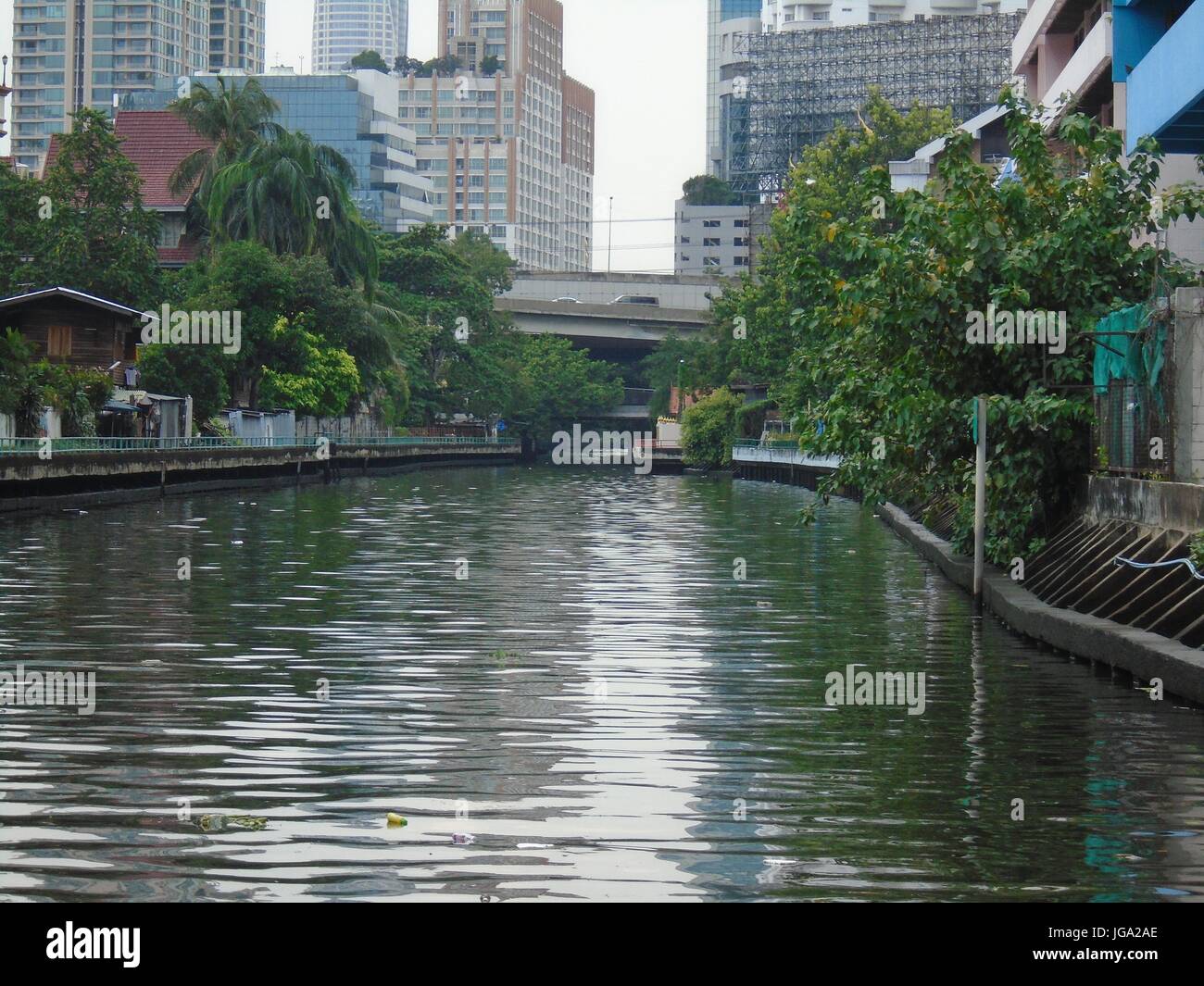 Venezia di Asia Khlong Saen Saep canale navigabile Bangkok in Thailandia del sud-est asiatico Foto Stock