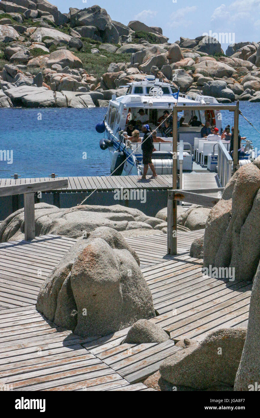 Crusing intorno a Bonifacio (Sud della Corsica) Foto Stock
