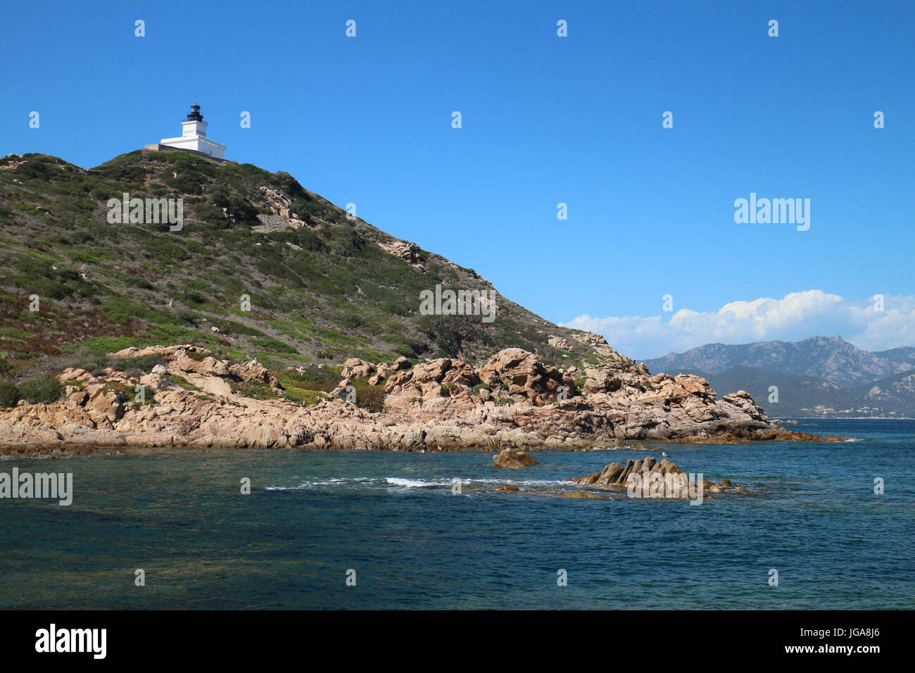Visita Iles Sanguinaires,Ajaccio Foto Stock