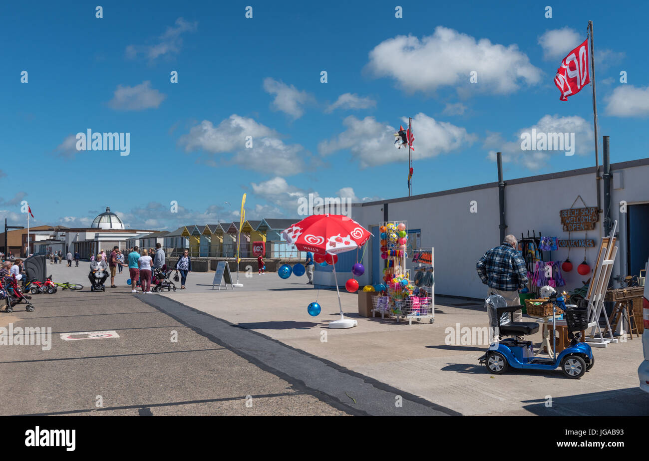 Il Lungomare di Fleetwood Foto Stock