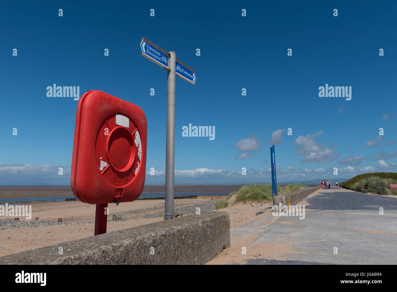 La passeggiata di Fleetwood in Lancashire Foto Stock