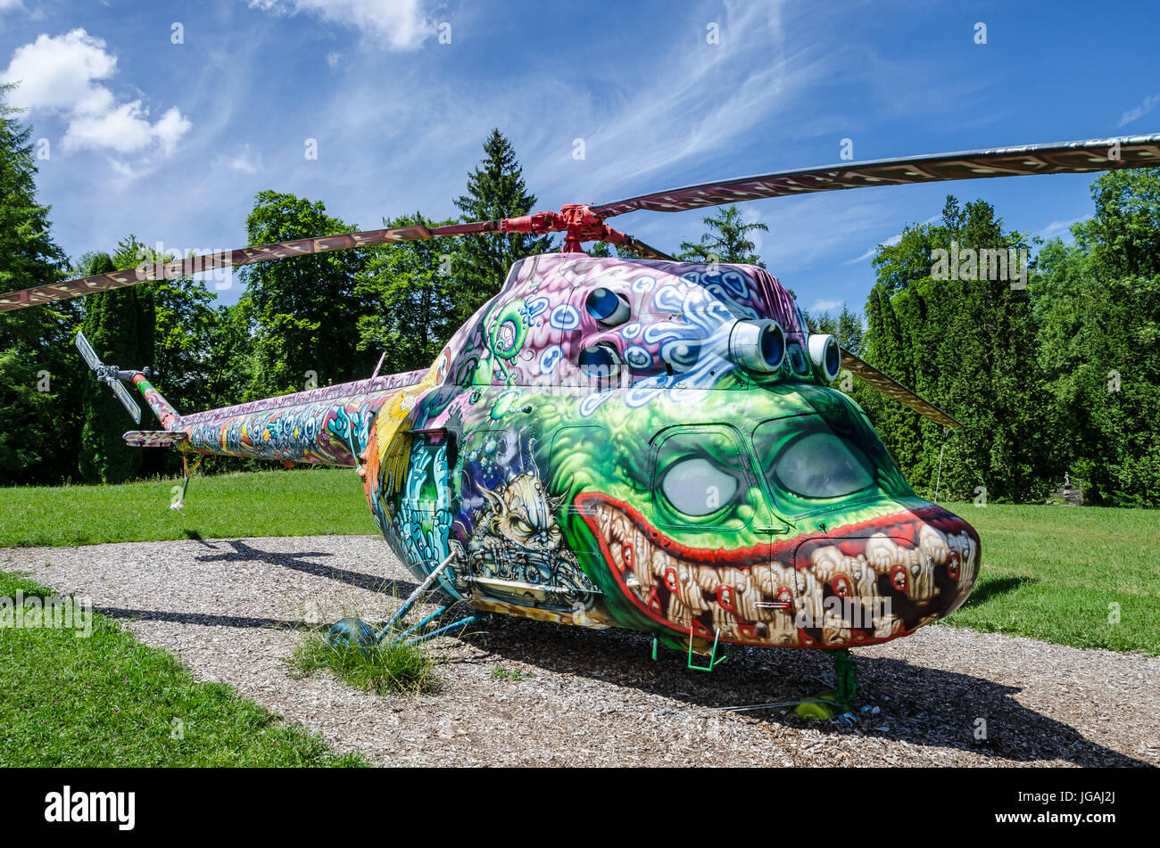 Museo Buchheim di Phantasy situato a nord di Bernried in Höhenried Park sulle rive del lago di Starnberg - Una casa per le collezioni Buchheim Foto Stock