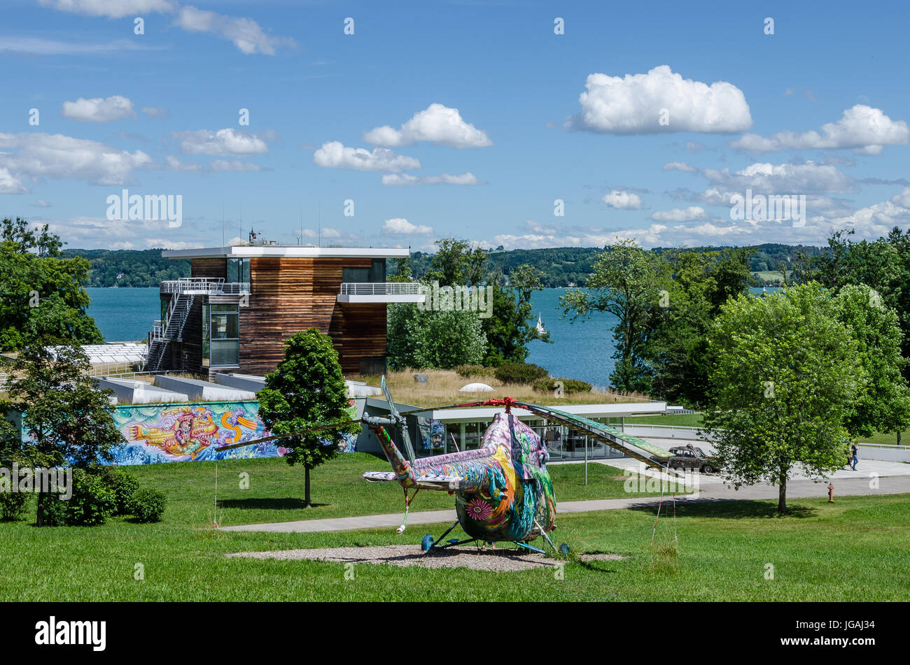 Museo Buchheim di Phantasy situato a nord di Bernried in Höhenried Park sulle rive del lago di Starnberg - Una casa per le collezioni Buchheim Foto Stock