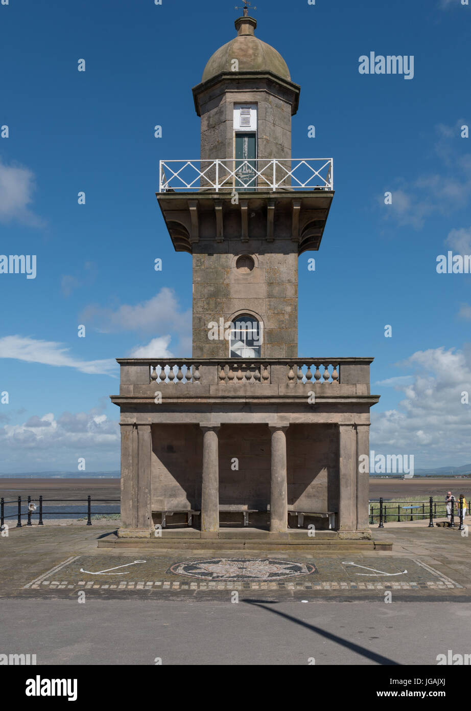 La spiaggia faro di Fleetwood Lancashire Foto Stock