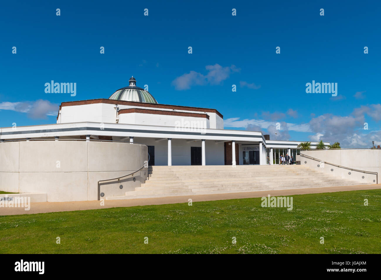La Marine Hall sulla spianata di Fleetwood Foto Stock