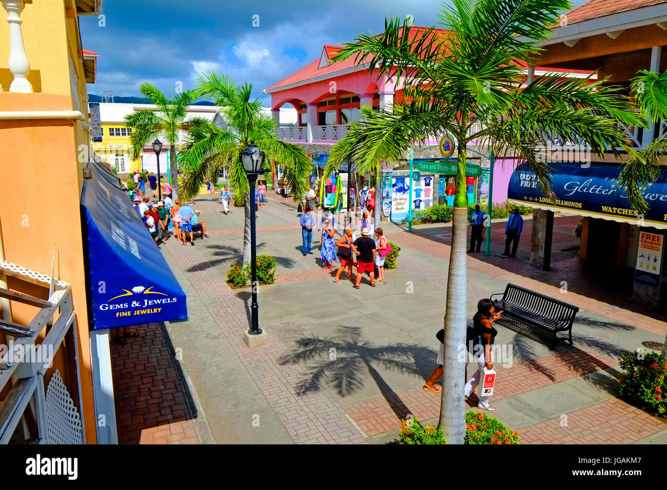St Kitts Caribbean Cruise Line Celebrity Vista Isola Sud della isola dei Caraibi crociera da Miami Florida Foto Stock