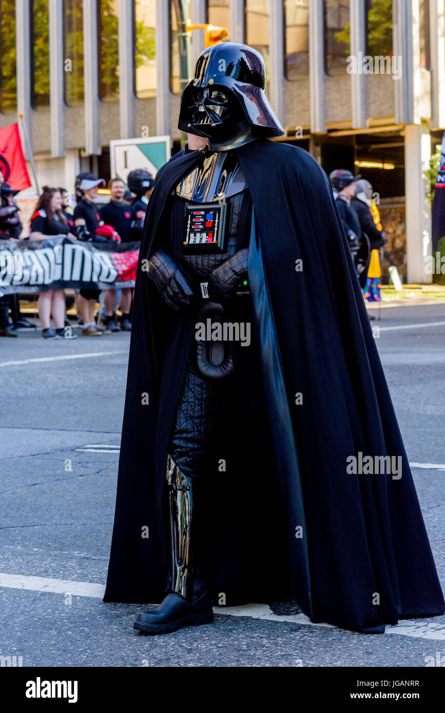501Legion, Star Wars caratteri in Canada parata del giorno, del centro cittadino di Vancouver, British Columbia, Canada Foto Stock