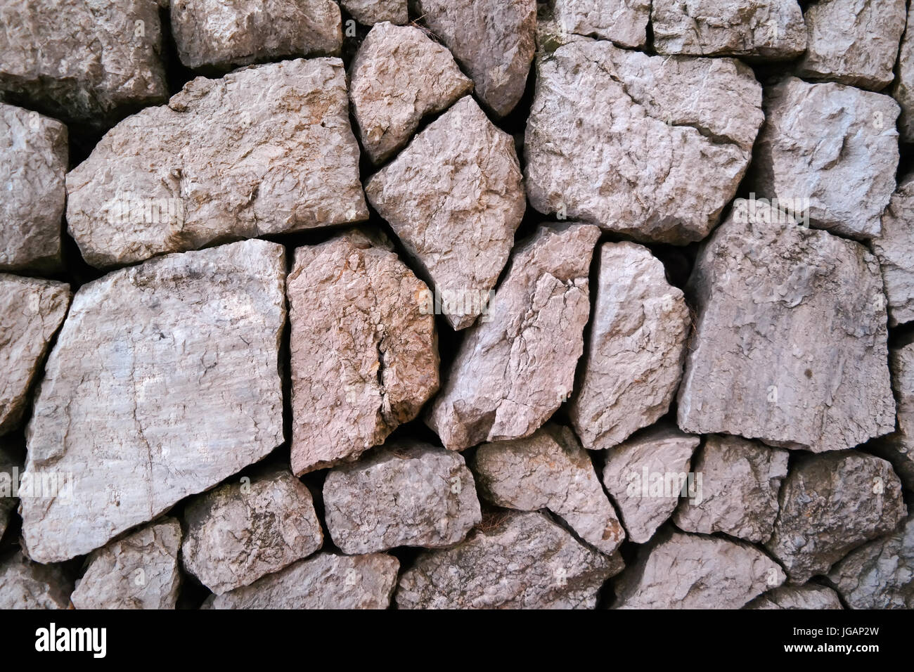 Parete di mattoni cemento n. Foto Stock