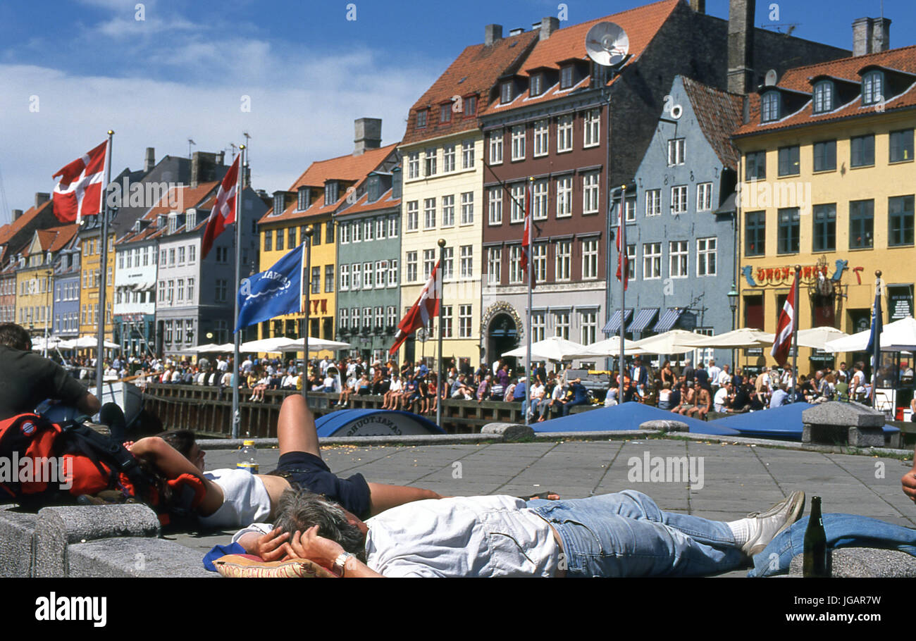 Copenhaga, Dinamarca, 1999 Foto Stock