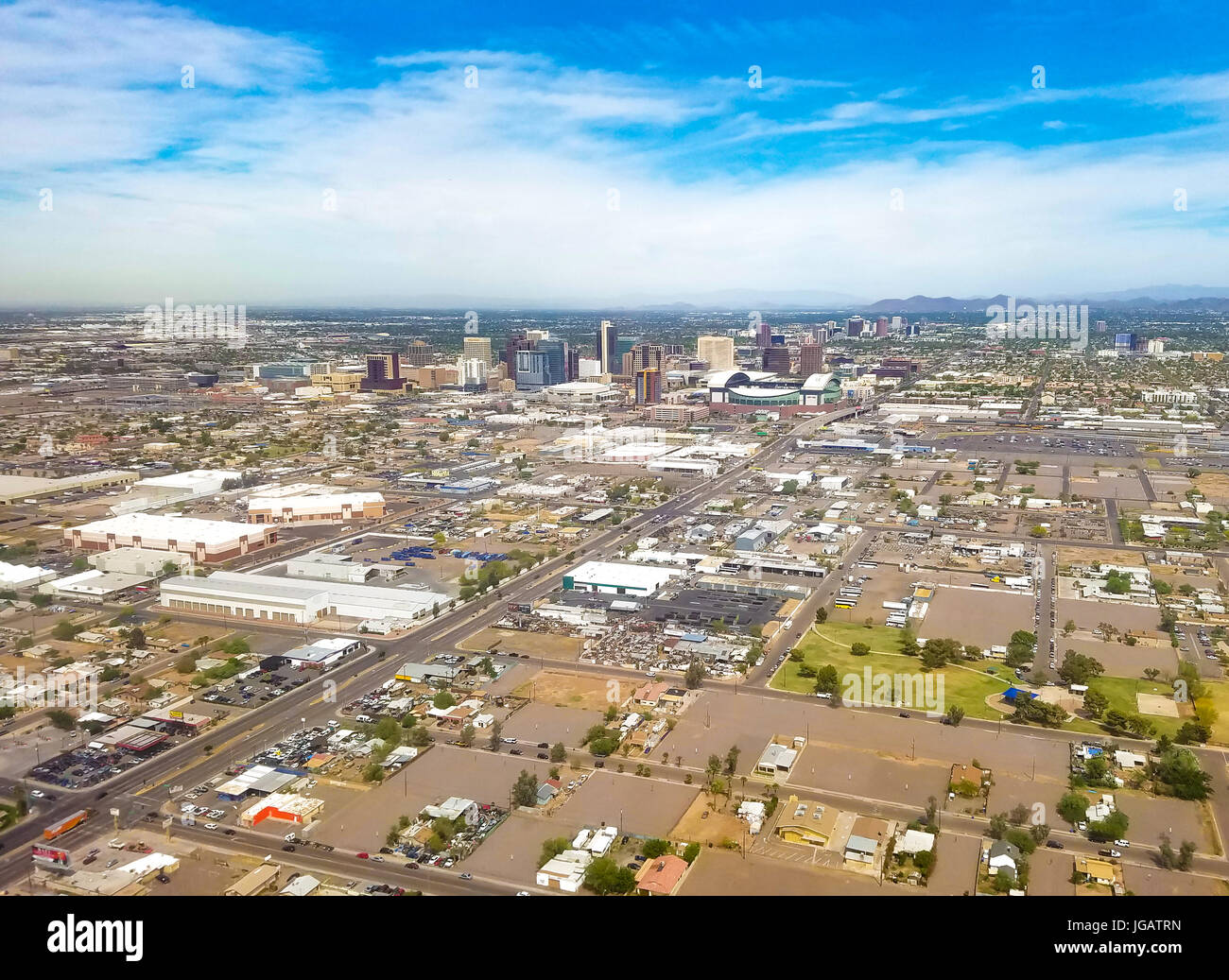 Downtown Phoenix, Arizona, Stati Uniti. Phoenix è il capitol di Arizona, situato nella Valle del Sole. Foto Stock