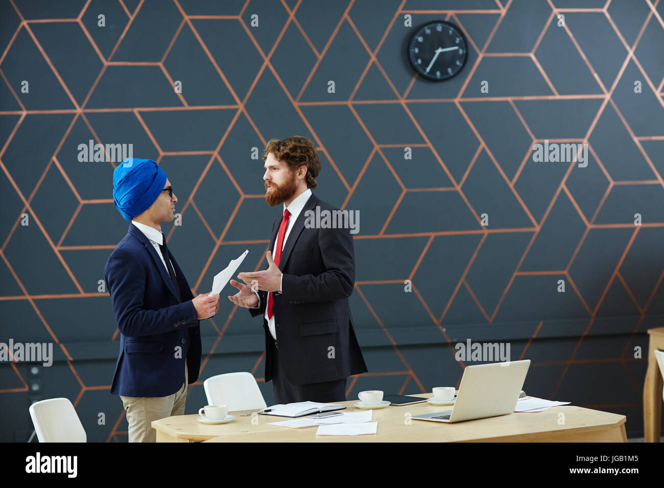 Uomini di negoziato Foto Stock