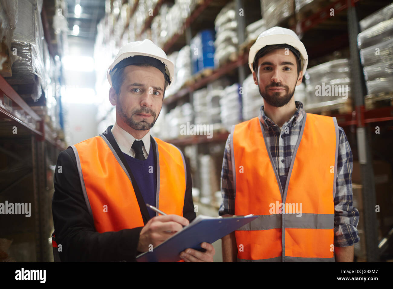 Gli addetti al magazzino Foto Stock