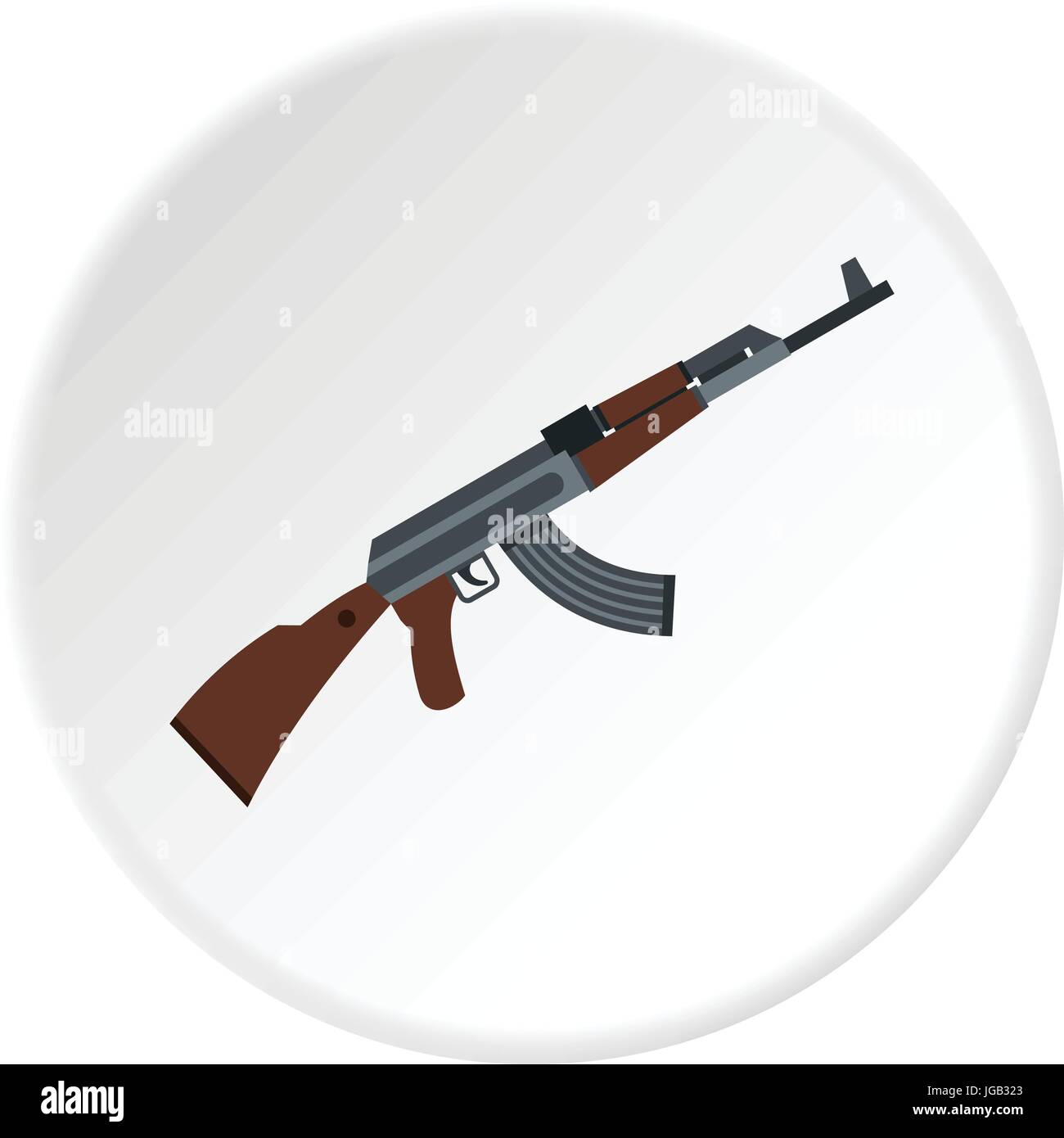 Cerchio di icona AKM Illustrazione Vettoriale