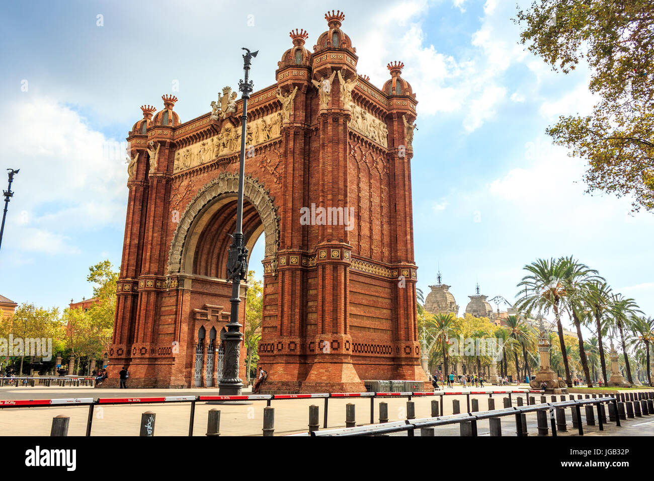 Arco di Trionfo a Barcellona, in Catalogna, Spagna Foto Stock
