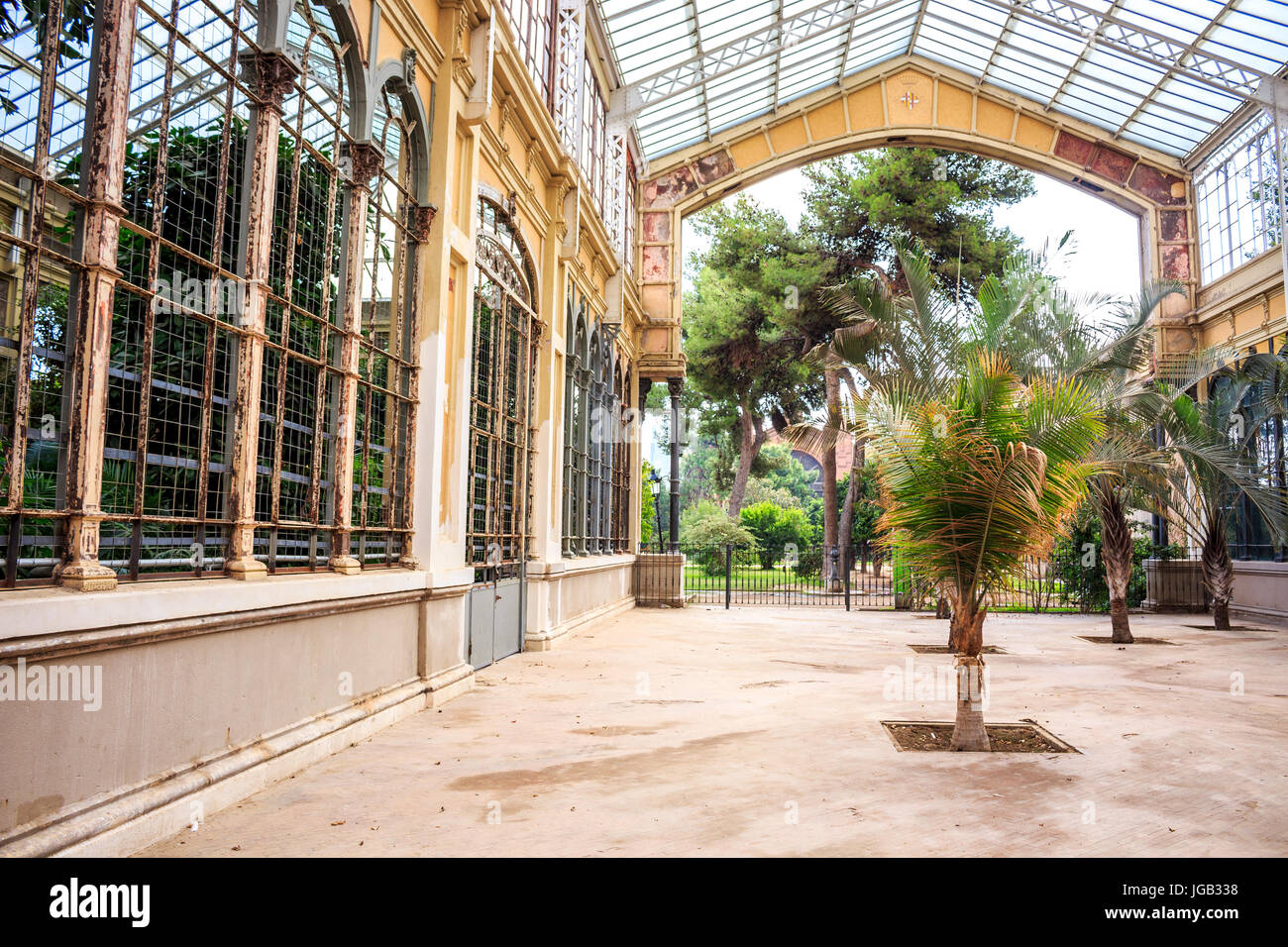 Giardini Fontserè e Mestre in Ciutadella Park, Barcellona Foto Stock