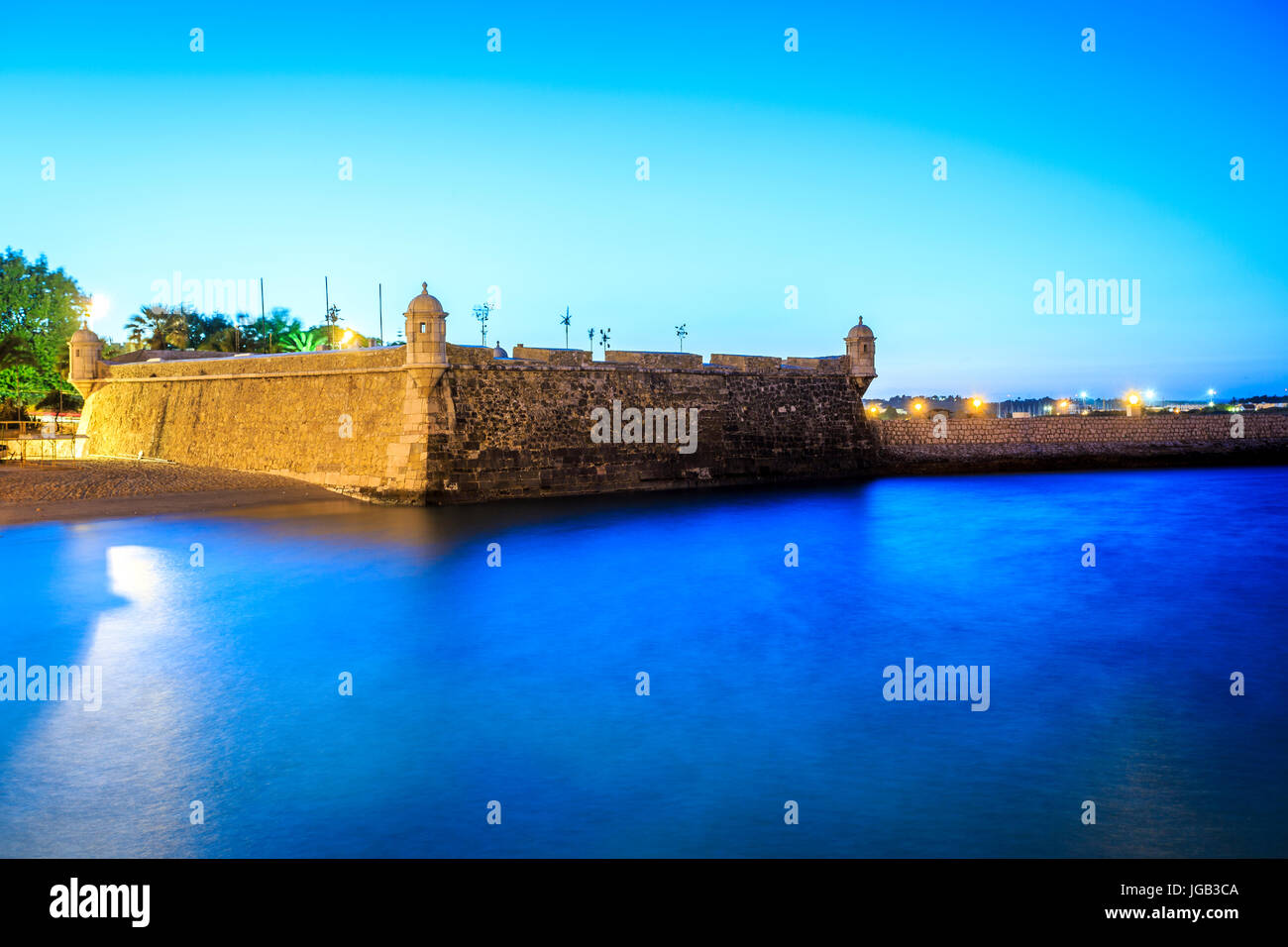 Ponta da bandeira fortezza, Lagos, algarve, portogallo Foto Stock