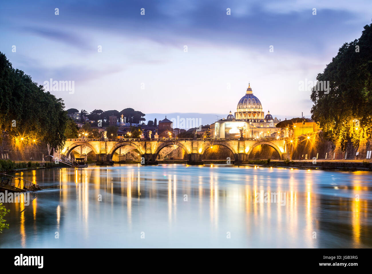 La Basilica di San Pietro e Piazza di Città del Vaticano, Roma, Italia Foto Stock