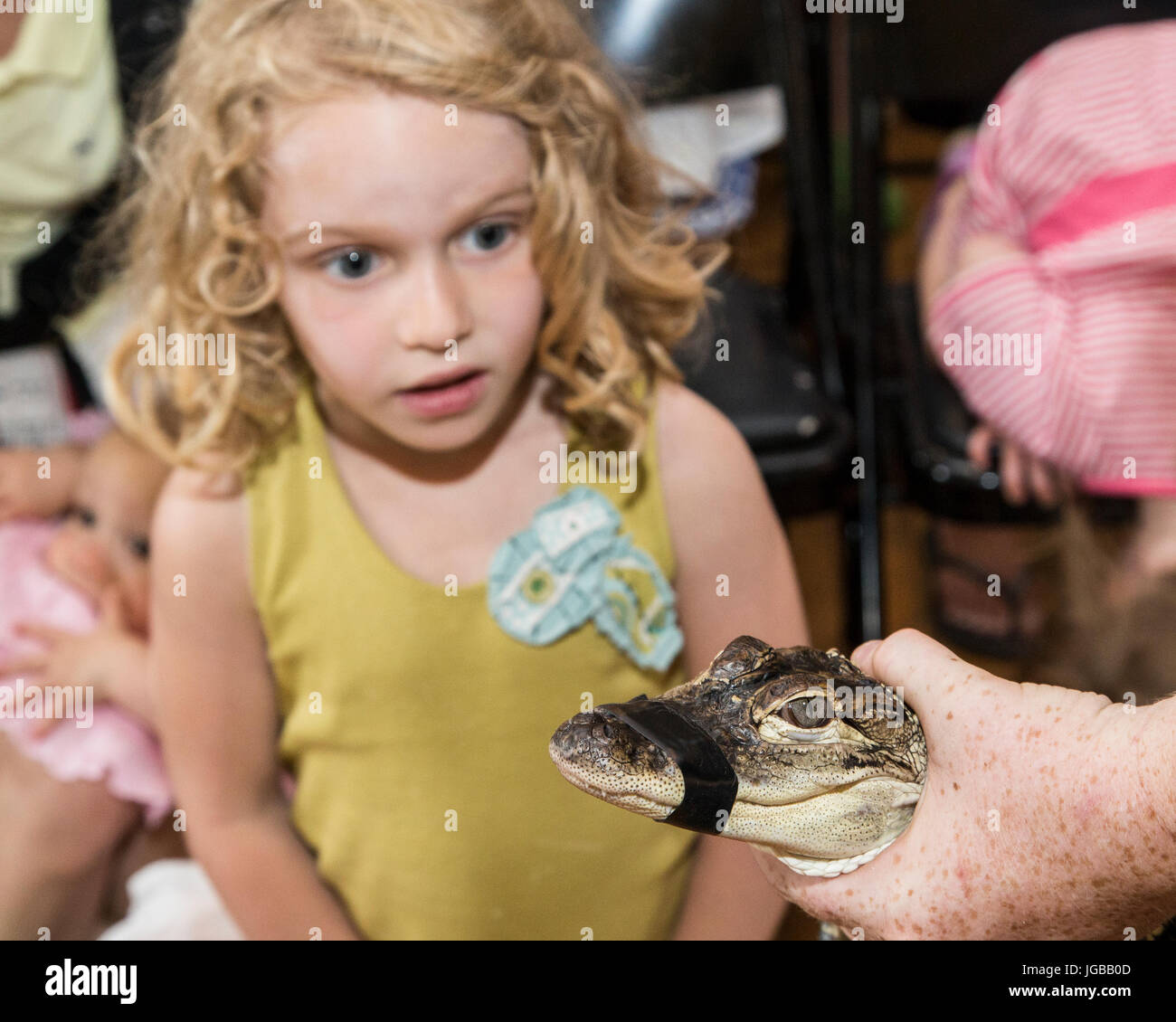 Bambini imparare circa la natura, la flora e la fauna Foto Stock