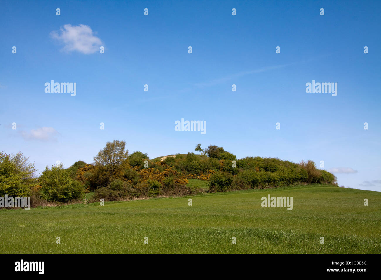 La Collina del Castello Brailes Foto Stock