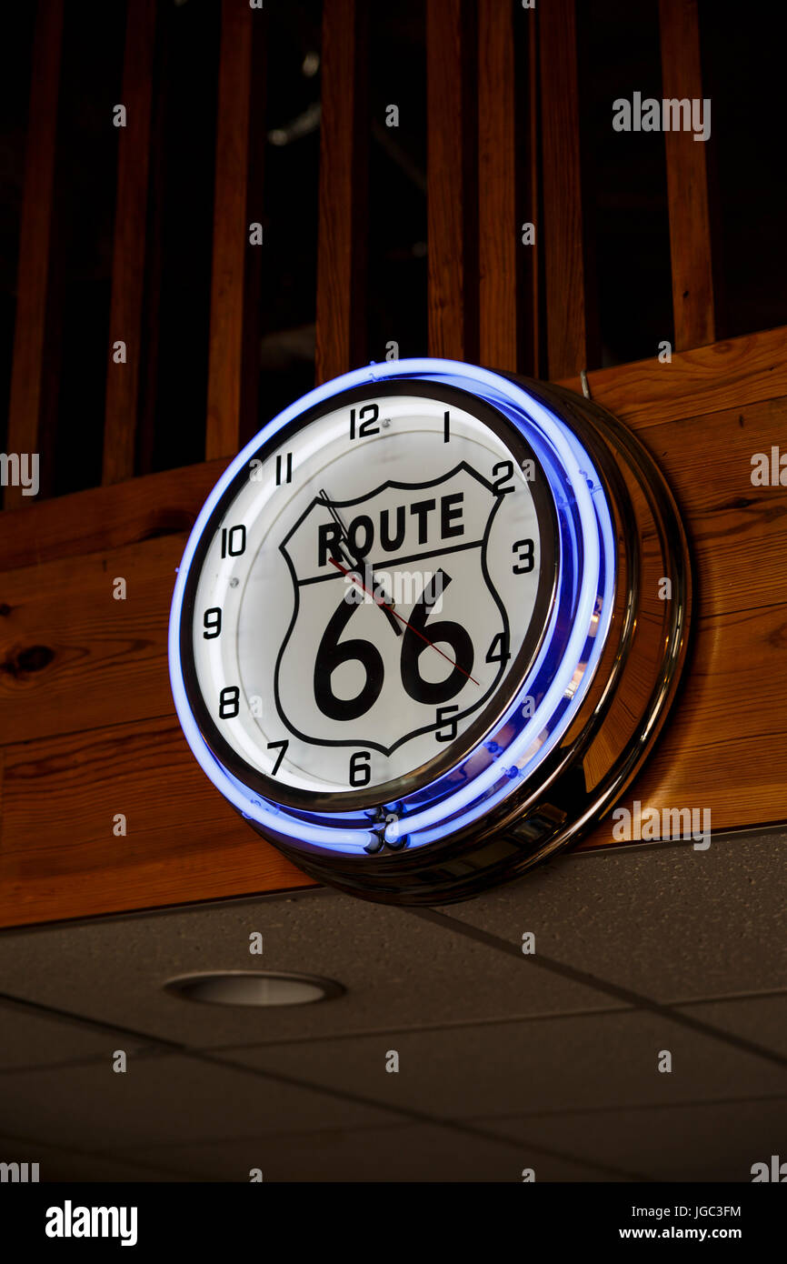 Uhr, souvenir, Route 66, STATI UNITI D'AMERICA Foto Stock