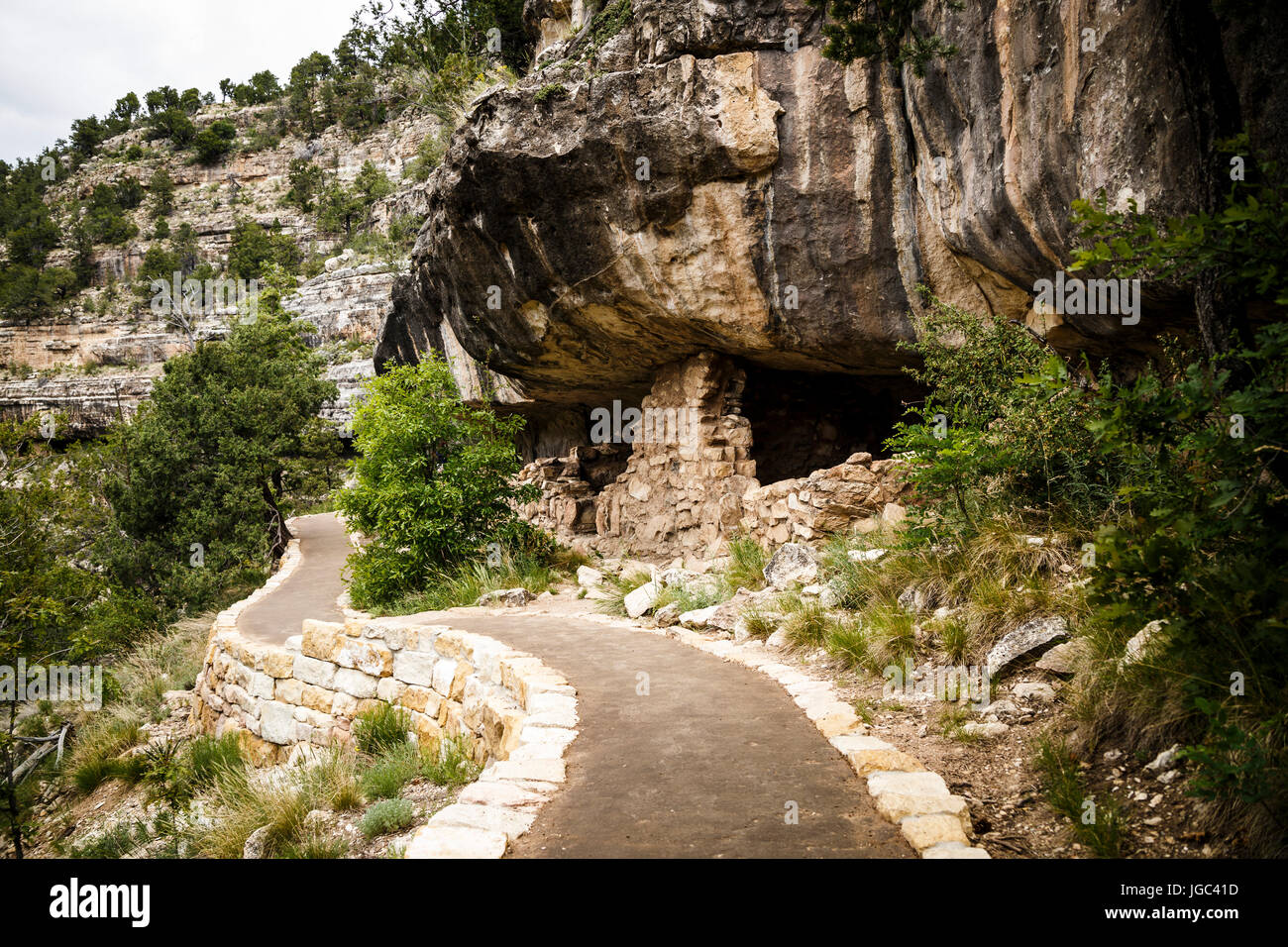 Walnut Canyon National Monument, Arizona, Stati Uniti d'America Foto Stock