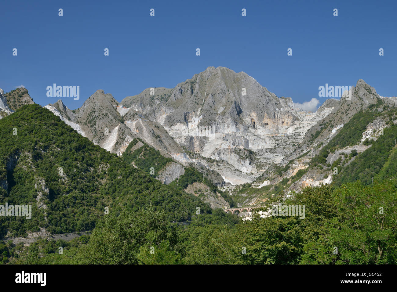Cave di Marmo vista in Italia di Carrara Foto Stock