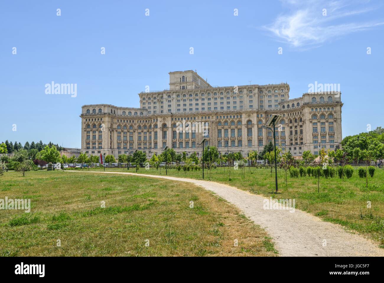 Romania Bucarest, Palazzo del Parlamento Foto Stock