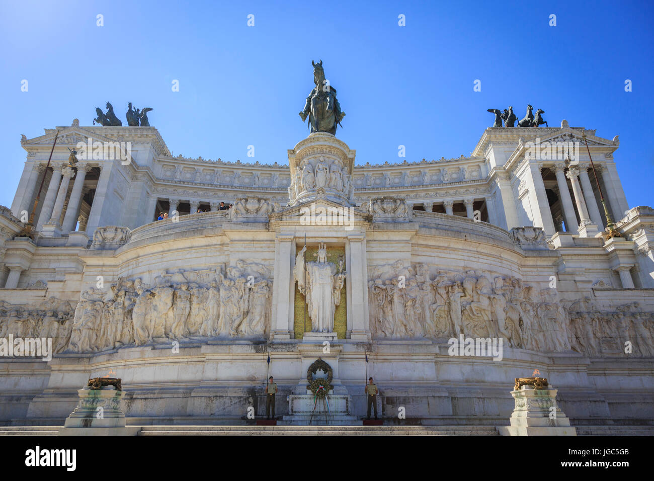 Monumento Nazionale a Viktor Emanuel II, Roma, Italia Foto Stock