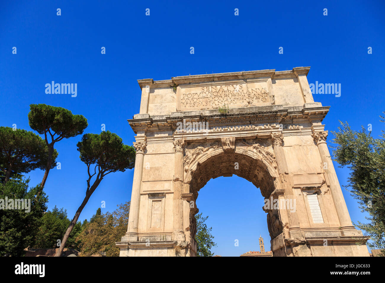 L'Arco di Tito, Roma, Italia Foto Stock