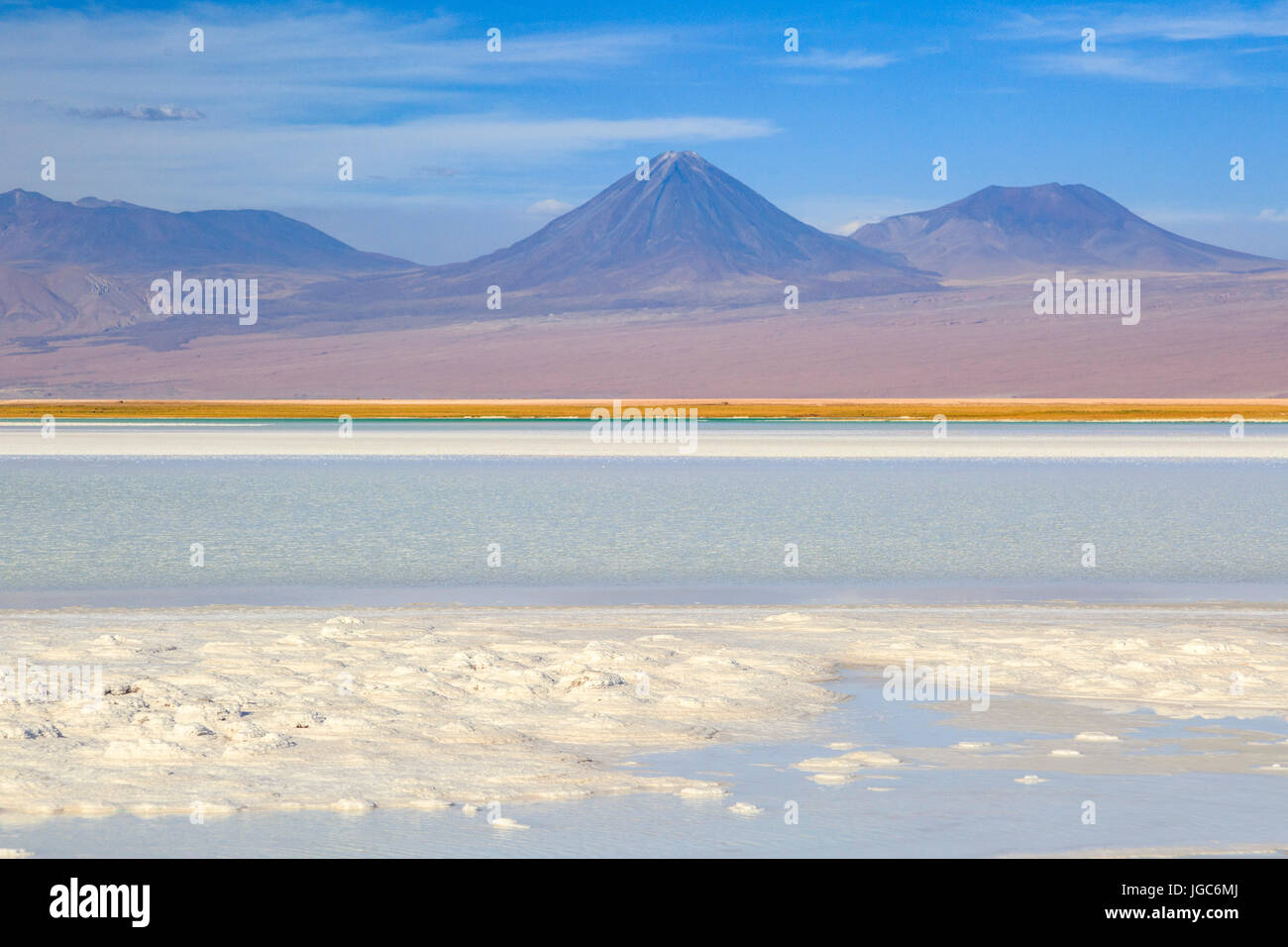 Laguna Tebinquinche, il Deserto di Atacama, Cile, Sud America Foto Stock