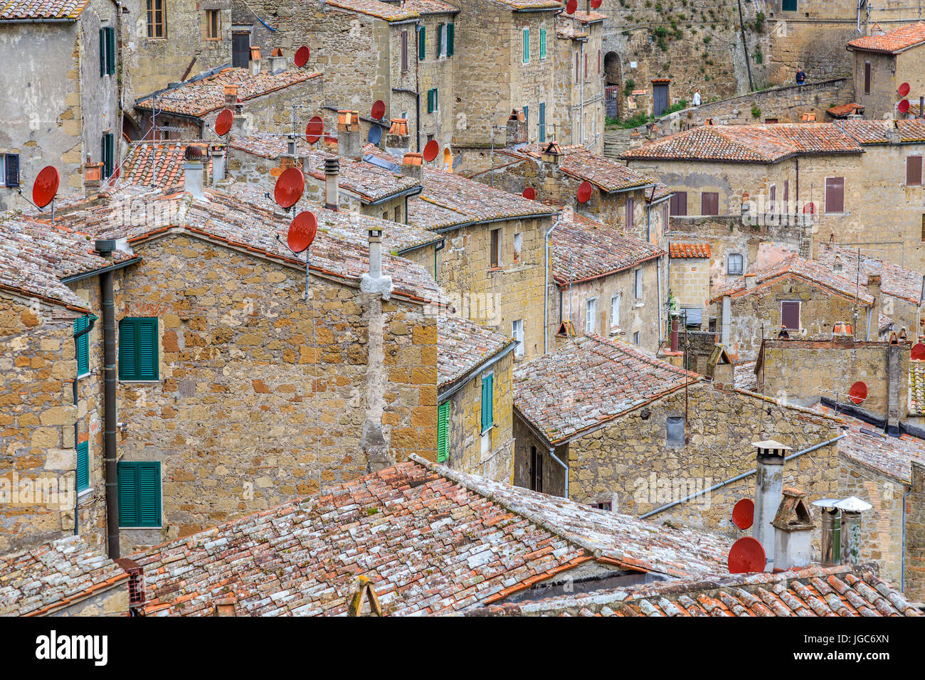 Sorano, Toscana, Italia Foto Stock