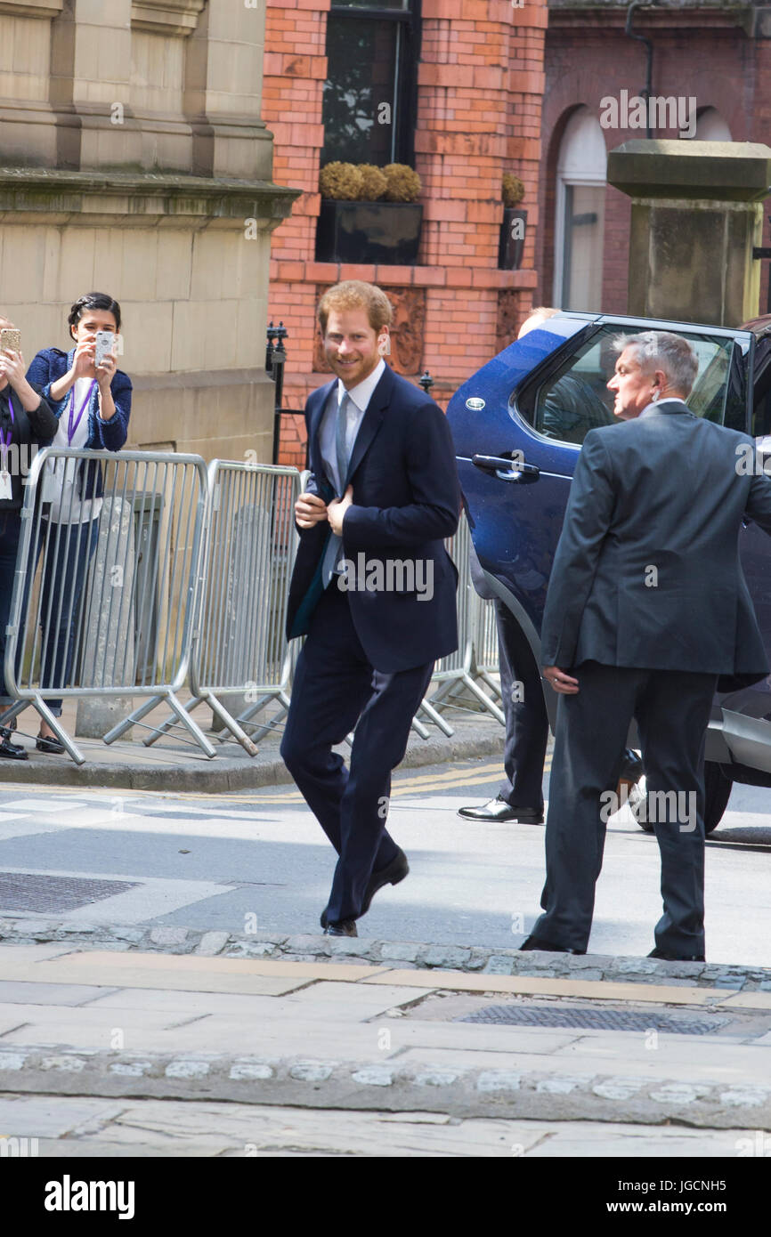 Il principe Harry visitano Leeds il 6 Luglio 2017 Foto Stock