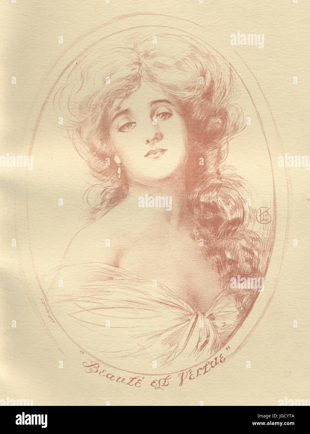 Schizzo di una giovane donna, 1913 Foto Stock