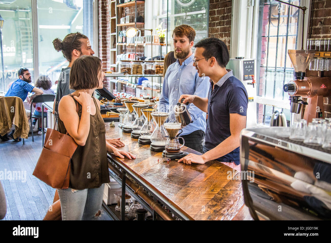 Revolver Cafe, Cambie Street, Vancouver, Canada Foto Stock