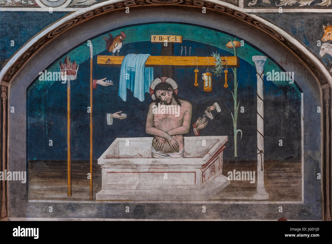 Simboli Della Passione Di Cristo Italia Piemonte Buttigliera Alta Sant'Antonio di Ranverso Precettoria