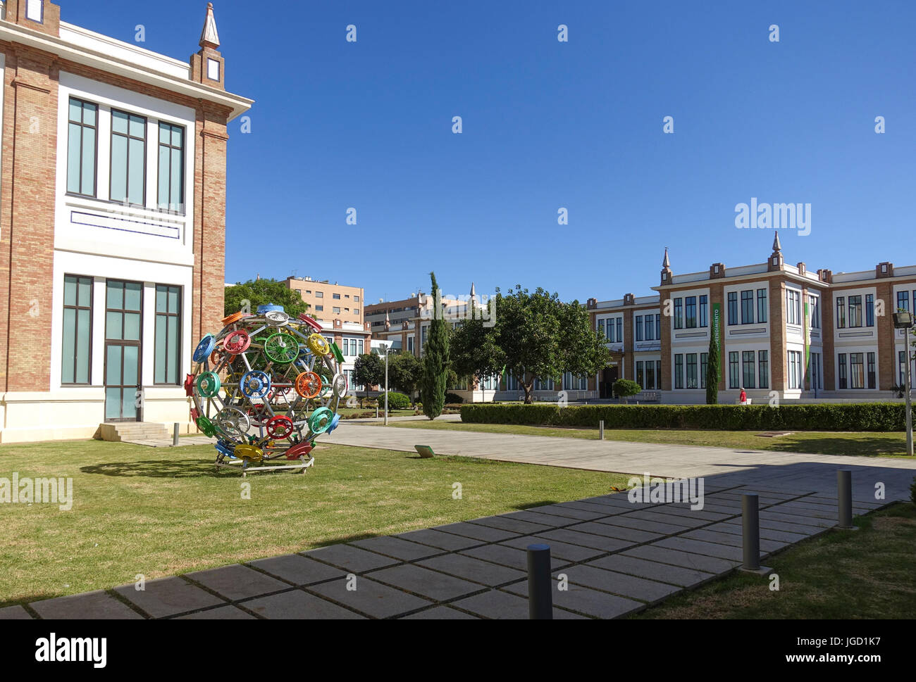 Ingresso del Museo Automovilístico, Automobile Museum e il Museo Russo di Malaga, Spagna Foto Stock
