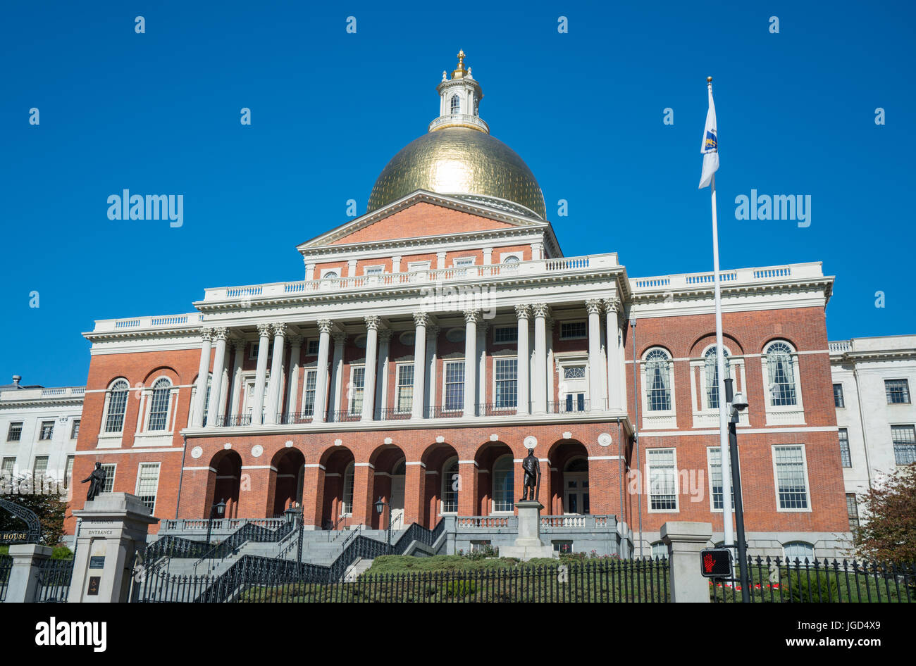 Massachusetts State House di Boston, MA Foto Stock