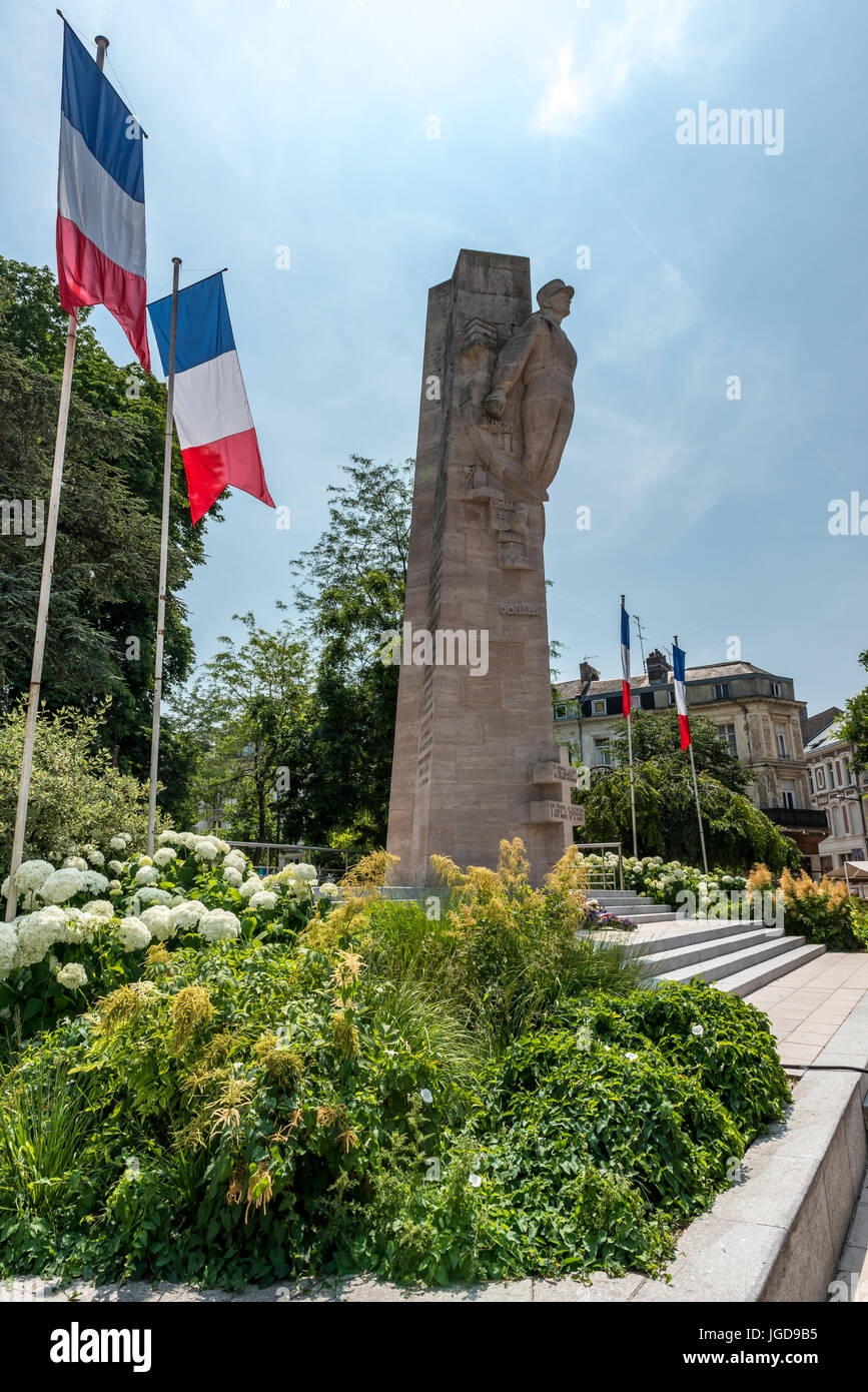 Monumento du General Leclerc, Amiens Foto Stock