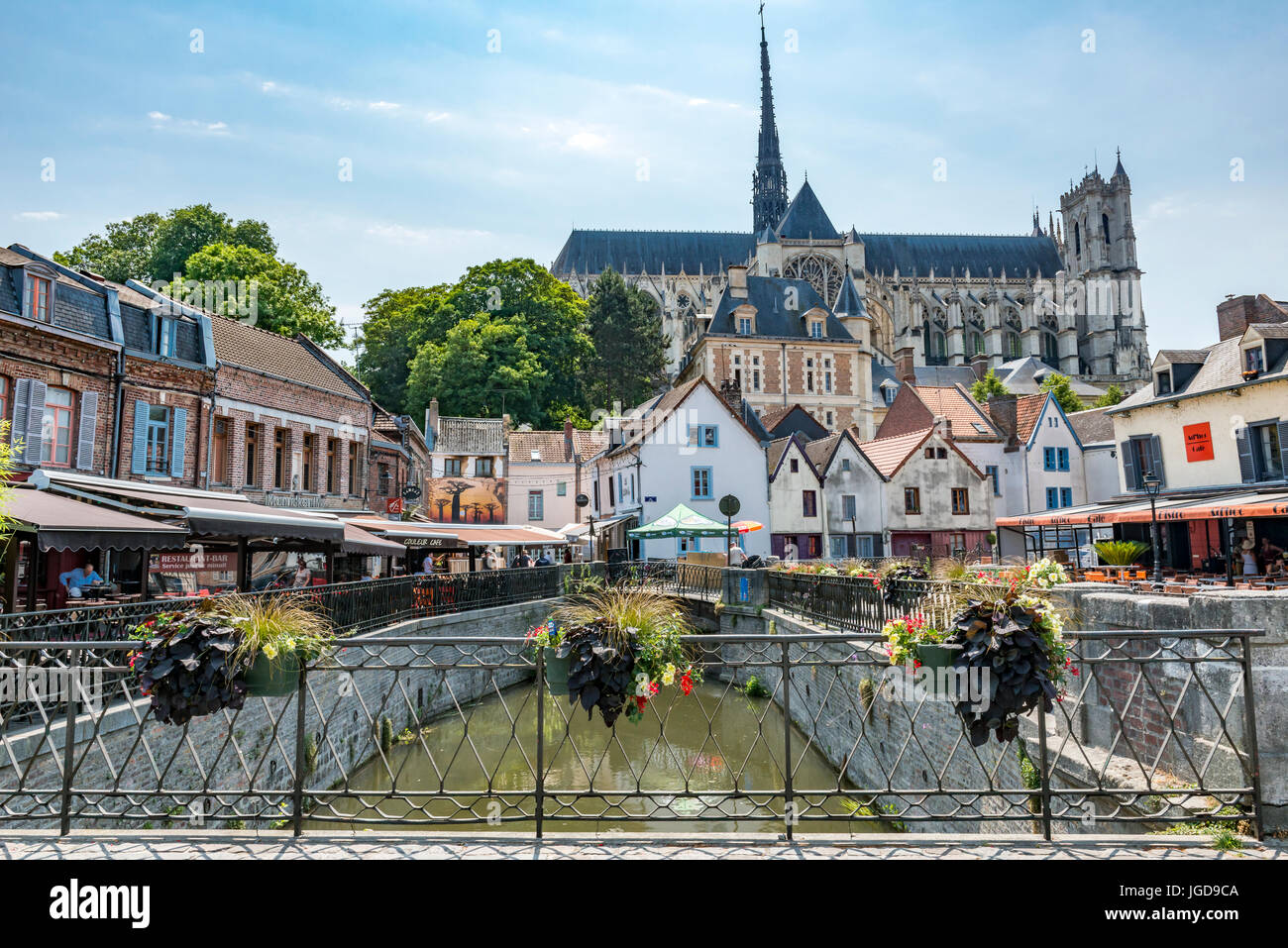 La cattedrale di Amiens, Amiens Foto Stock