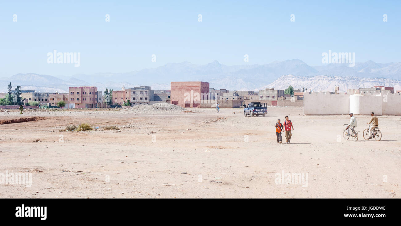 Taroudant è una città nella valle di Sous nel sud del Marocco. Foto Stock