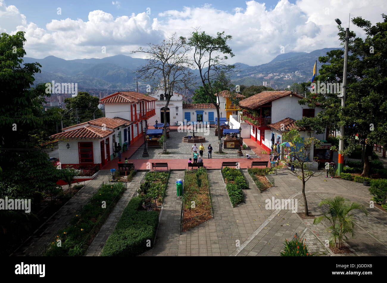 15dicembre 2014, Medellin, Colombia - Pueblito Paisa, Medellin's Top attrazione turistica Foto Stock