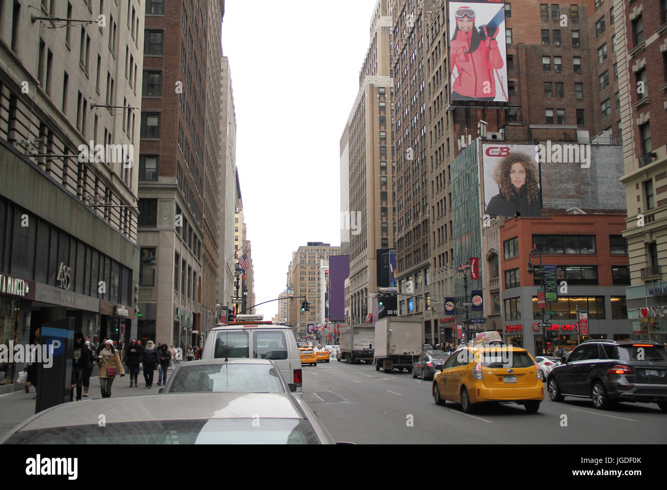 Settima Avenue, Times Square, New York, Stati Uniti Foto Stock