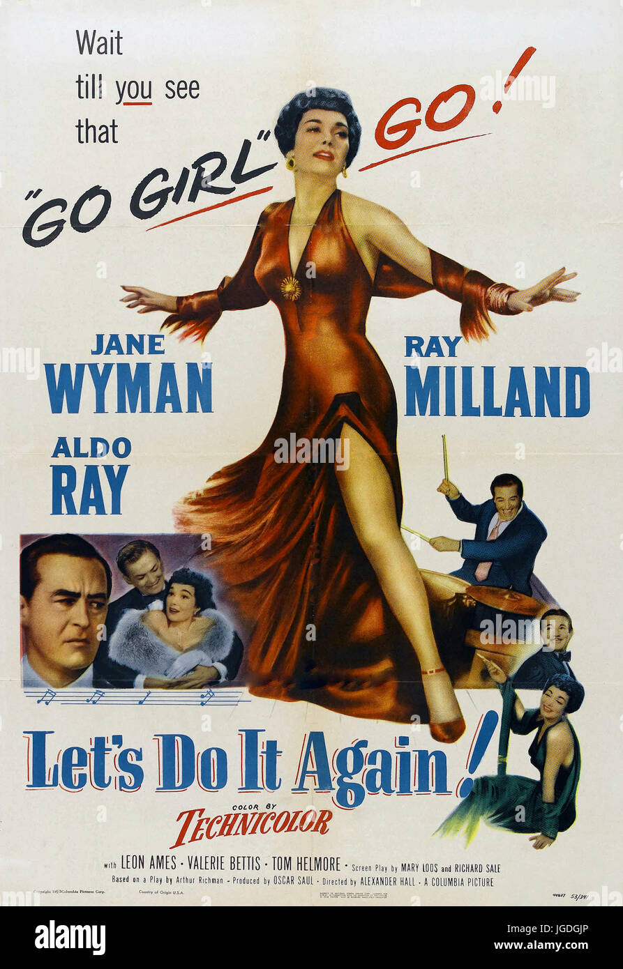 Cerchiamo di farlo di nuovo 1953 Columbia Pictures Film con Jane Wyman Foto Stock
