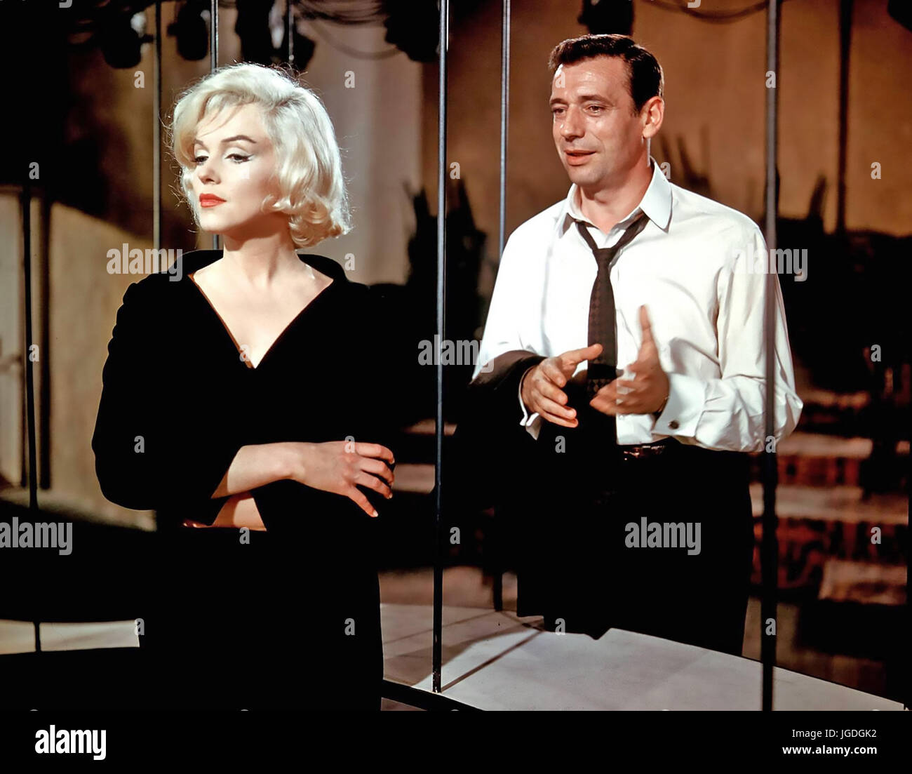 Cerchiamo di fare l'amore 1960 Twentieth Century Fox Film con Marilyn Monroe e Yves Montand Foto Stock