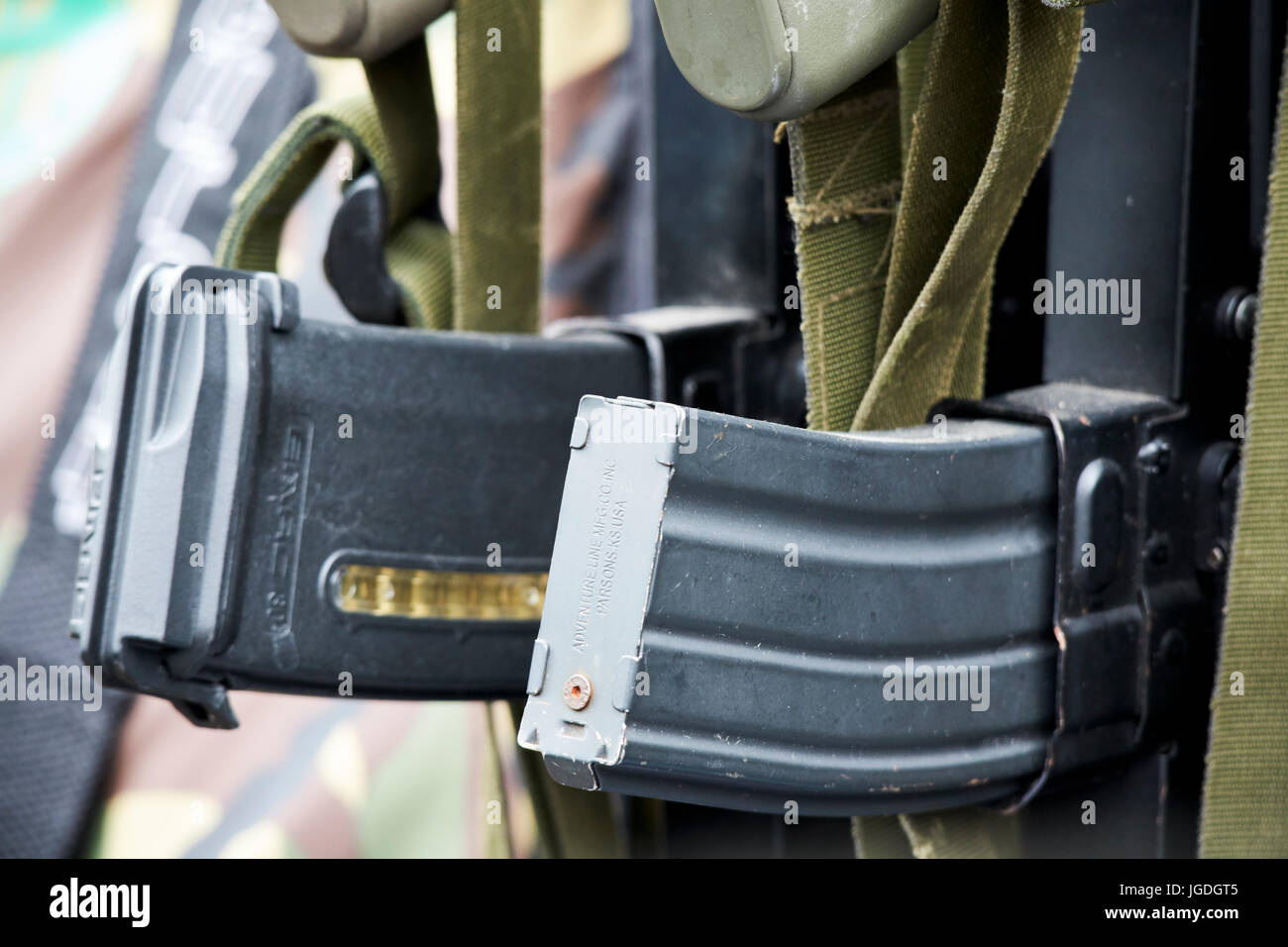 Emag 30 magpul 30 round magazine per esercito britannico sa80 fucile leggero rispetto all'avventura in acciaio linea magazine uk Foto Stock